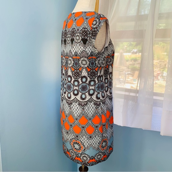 Banana Republic Pattern Cap Sleeve Sheath Dress - Picture 6 of 7